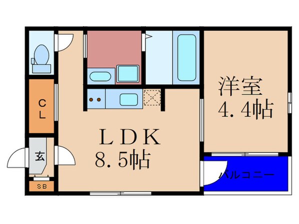 ハーモニーテラス御幣島の物件間取画像